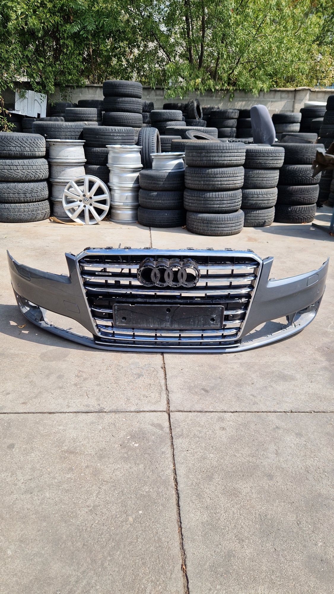 Предна броня с решетка за Audi A8 D4 от 2013 до 2017г.