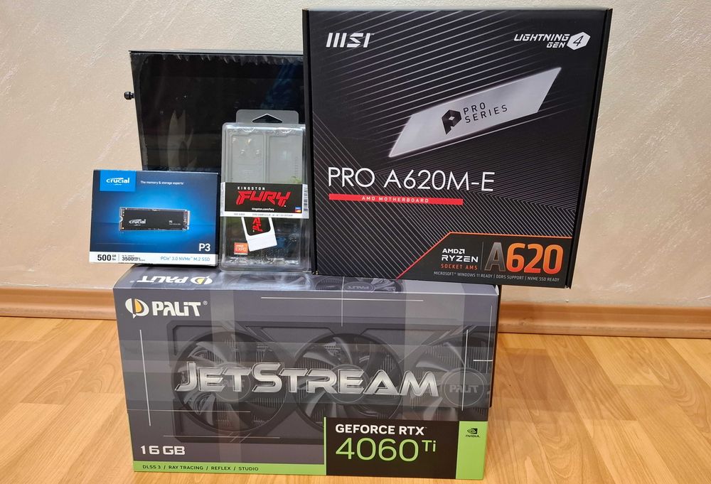 Геймърски Компютър RTX 4060TI 16GB/ Ryzen 5 7500F