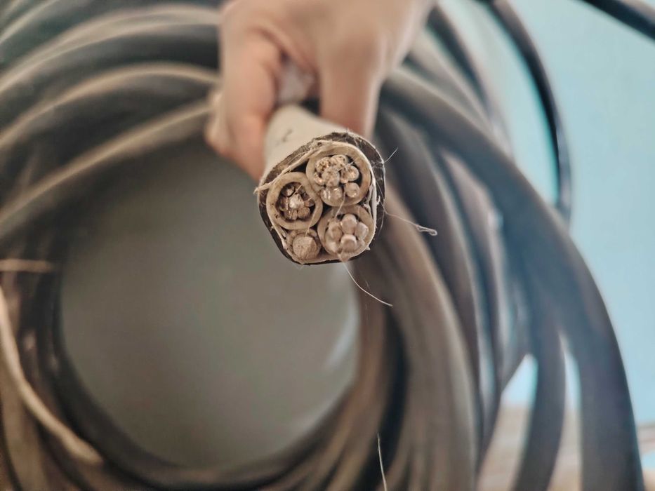 Кабель бор 3 фазага 50 метр ишлатилмаган арзон нархда бервораман