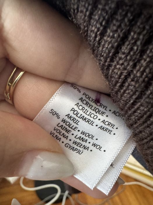 Geaca de lana cu efect de piele intoarsa