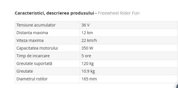 Trotineta  electrica FreelWheel Rider Fun