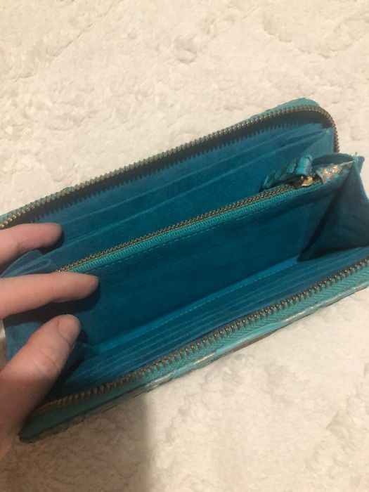 Портмане ручной работы из кожи рептилии, новое