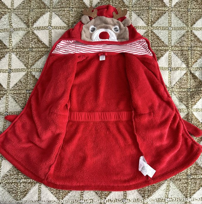 Pulover Next si halat Cool Club, model ren Craciun, 80 cm, 9-12 luni