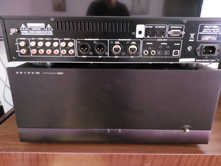 Anthem A2 amplificator putere și Rotel RC 1570 preamplificator