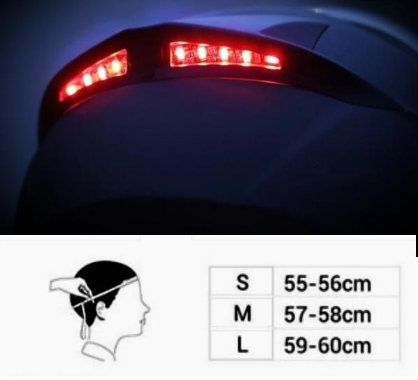 ANDA каска за мотор с LED лампа