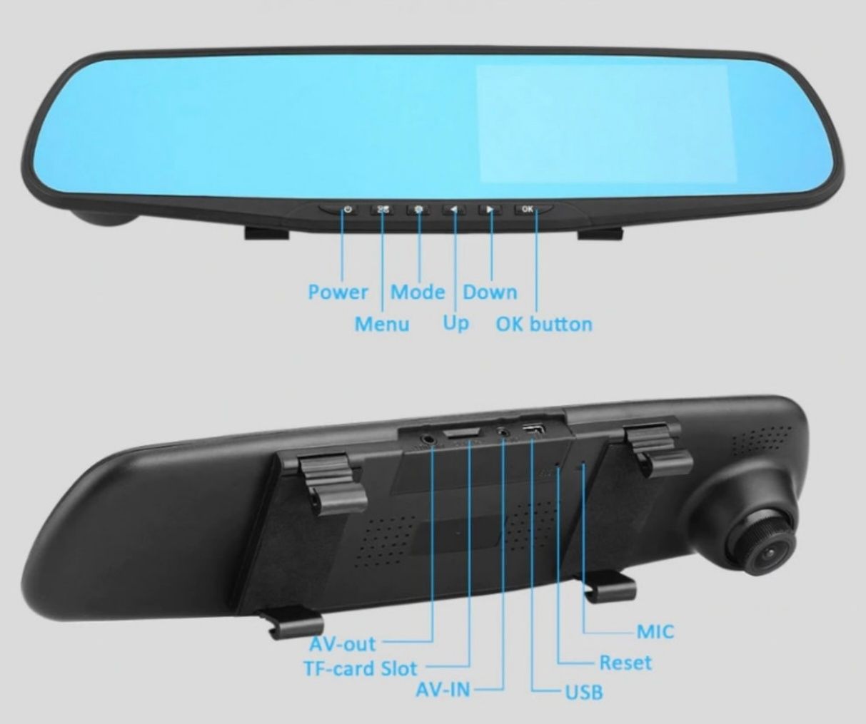Camera interior - exterior sau oglinda auto full HD sigilata