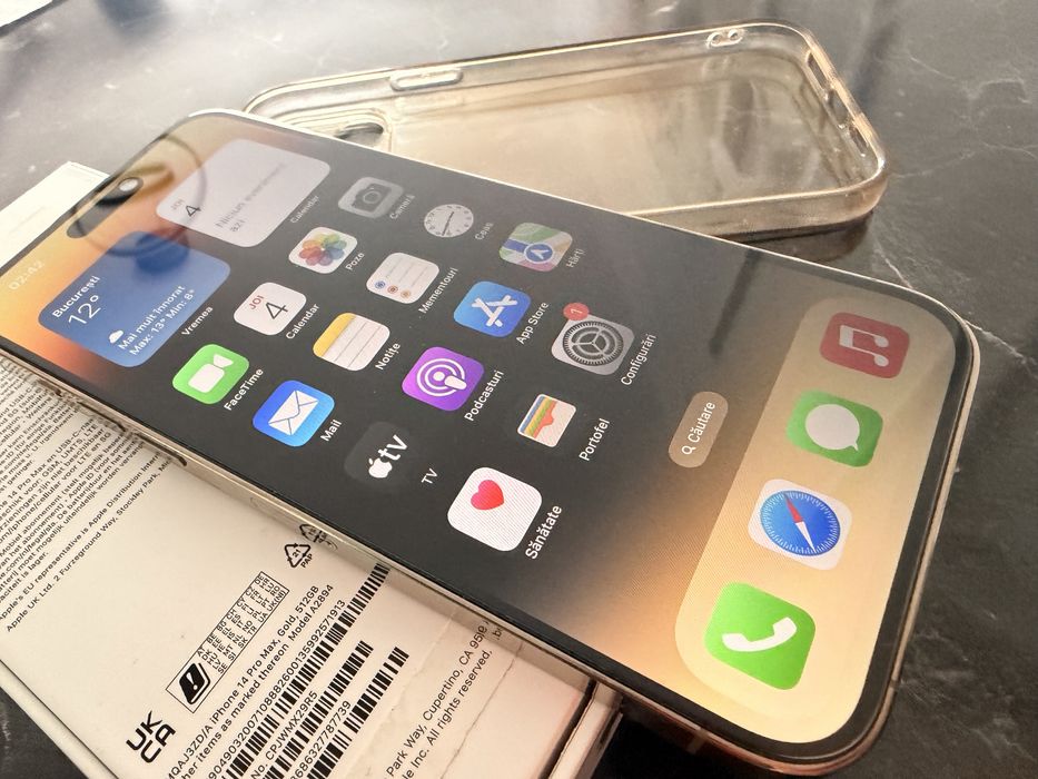 Iphone 14 Promax Gold 512 Gb ca nou fara uzura impecabil estetic