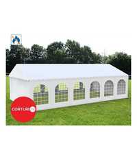 Cort Evenimente PROFESSIONAL XXL, PVC alb 6X12 m, CORTURI24.RO