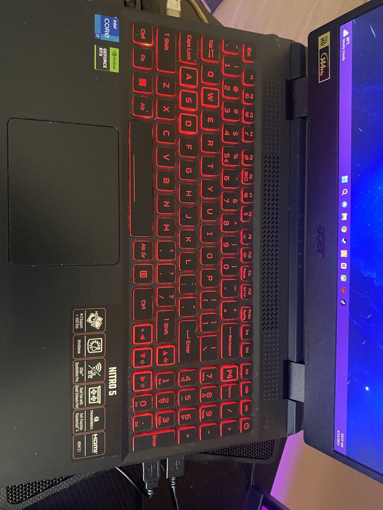 Laptop ganing Acer Nitro 5 i7 12700h 144hz