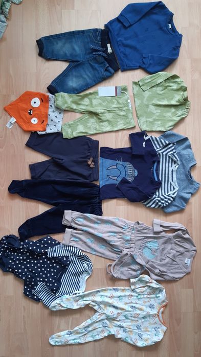 Лот есенно-зимни дрешки за момче, размер 6-9 м