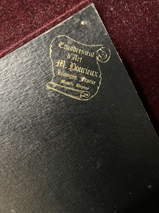 Картина-емайл на медна основа,Лимож,Франция