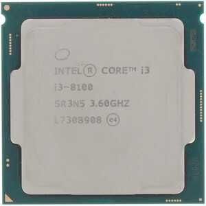 Процессор intel Core i3 8100 4 ядра 3.6 Ghz LGA 1151 сокет