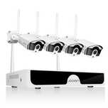 Професионален Комплект 4 WIFI камери за видеонаблюдение с NVR