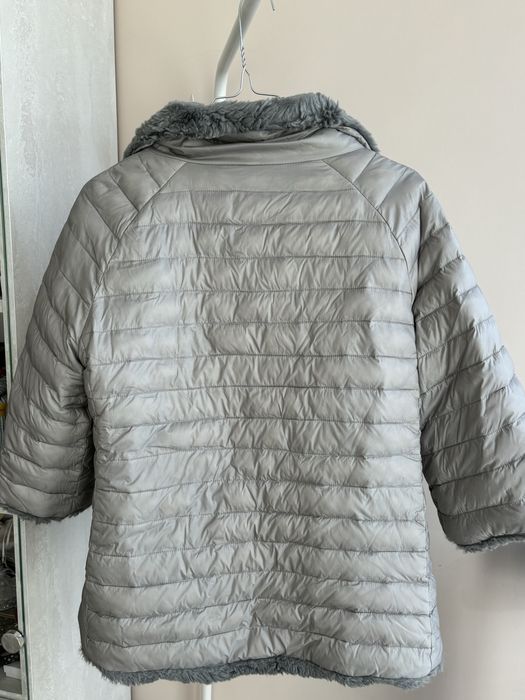 Двулицево пухено палто с пълнеж гъши пух