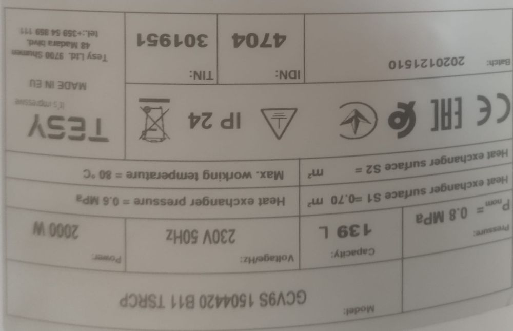 Boiler electric  și centrala electrica