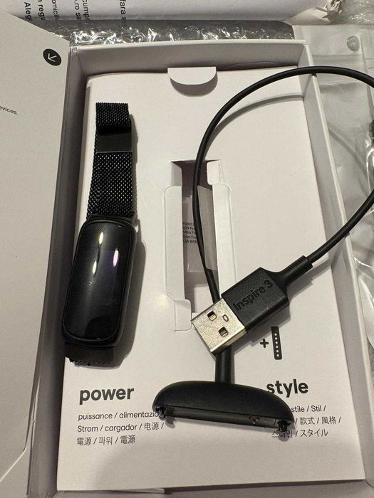 Bratara fitness Fitbit Inspire 3 Lilac Bliss/Black