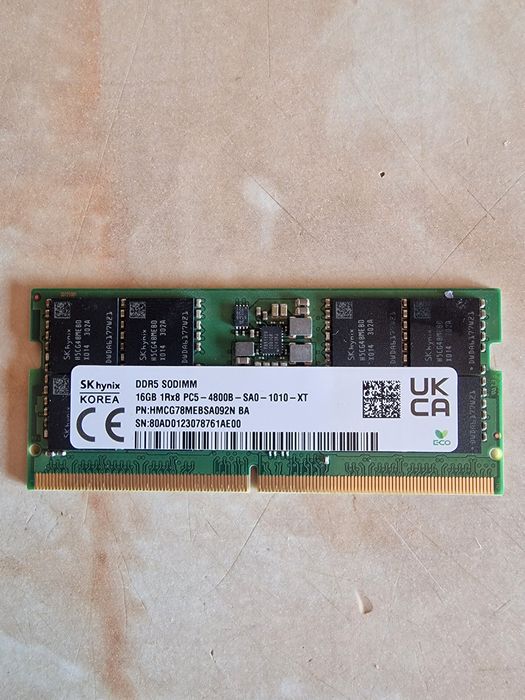 Ram DDR5 16GB Sodimm 4800