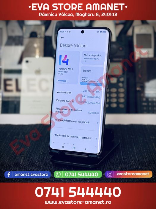 XIAOMI Redmi Note 13 Pro+ 5G Midnight Black 256GB 8GB RAM Dual SIM