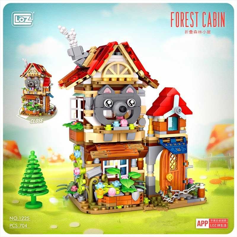 Lego mini street(LOZ) Casuta din padure cu  scufita rosie (fara cutie)