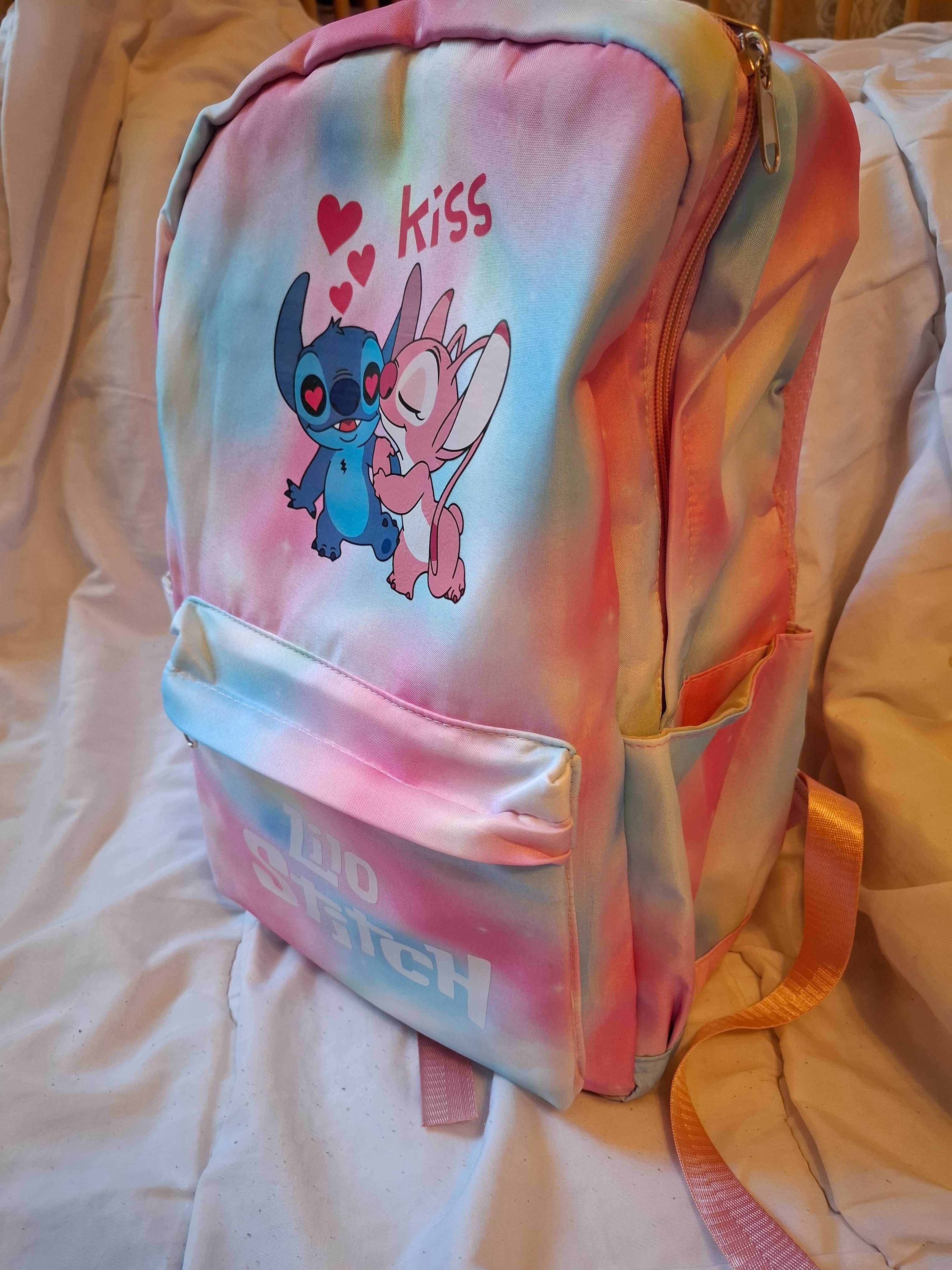 Раница за училище,чанта за храна и несесер Stitch