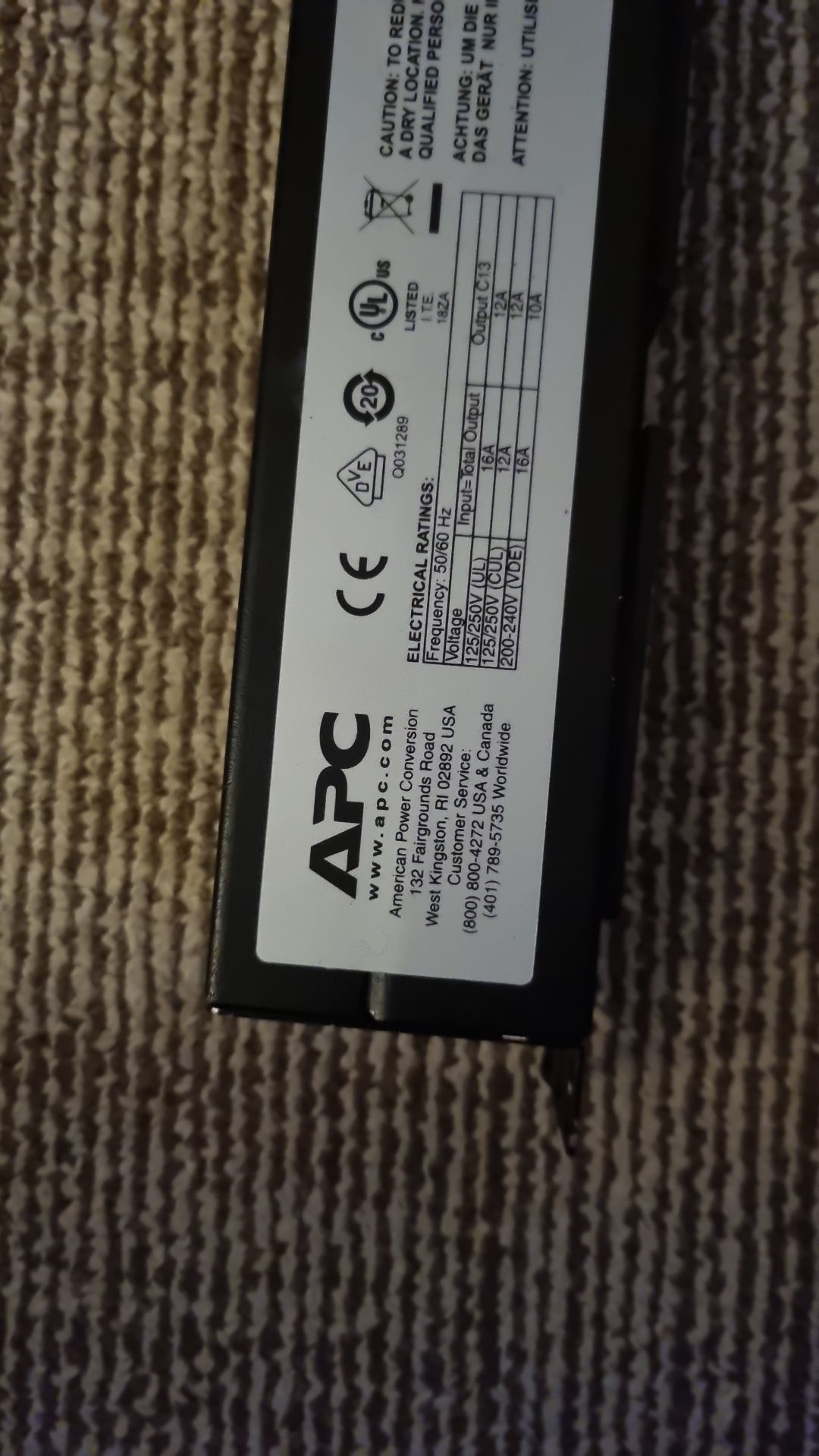 Apc 12 plug ap9565