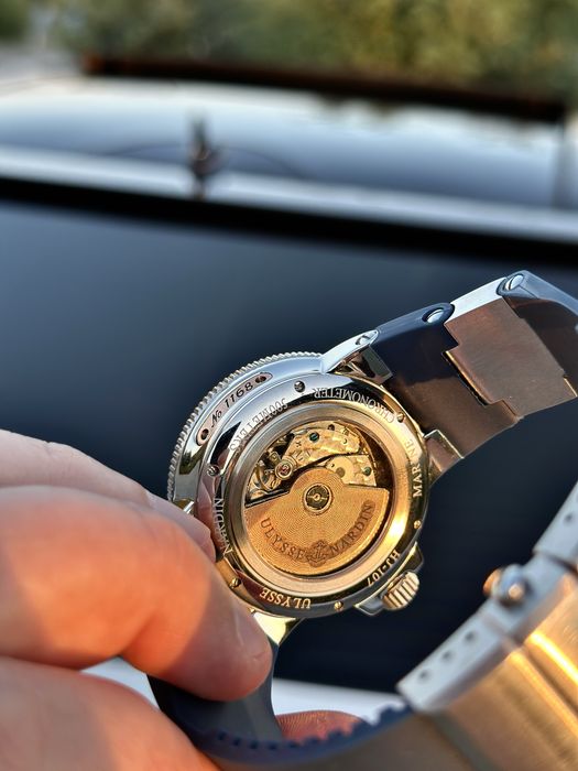 Ulysse Nardin Marine Blue Dial rubber