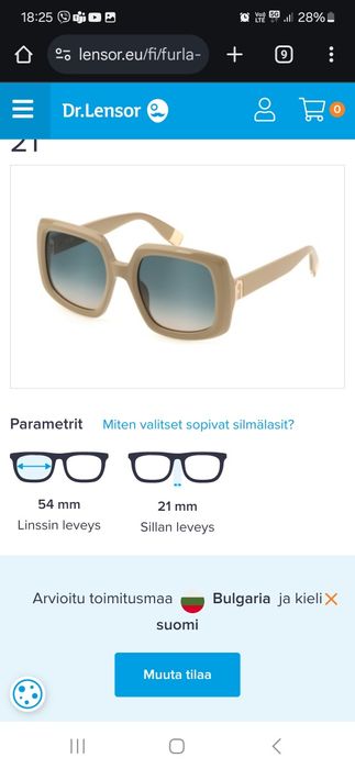 Furla слънчеви очила с градиент