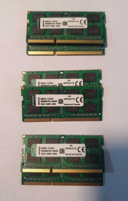 Memorie Laptop Kit 16GB DDR3L 1600 Kingston, 2 x 8GB DDR3L