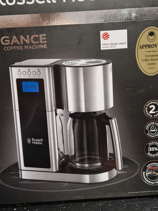Aparat cafea Russell Hobbs Elegance – nou, sigilat, 1600W