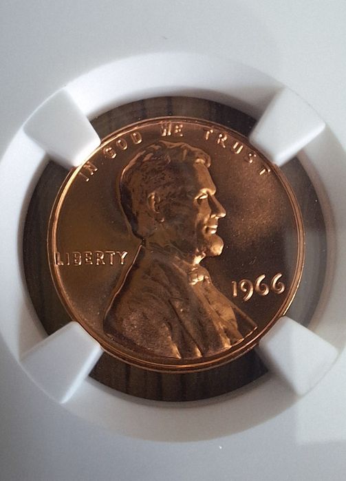 Moneda 1 cent American 1966 SMS MS67RD