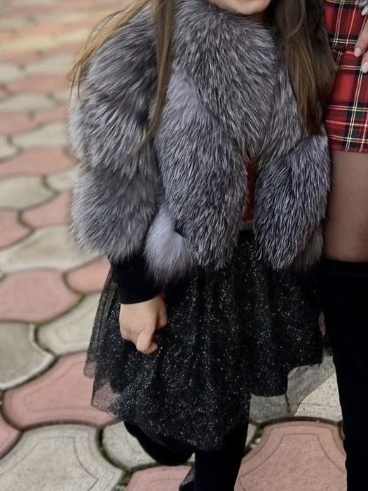 Vand blanita naturala de vulpe, fetite 3-4 ani