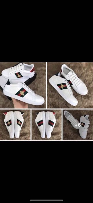 Adidasi Gucci unisex/piele naturală nu eco/certificat autenticitate