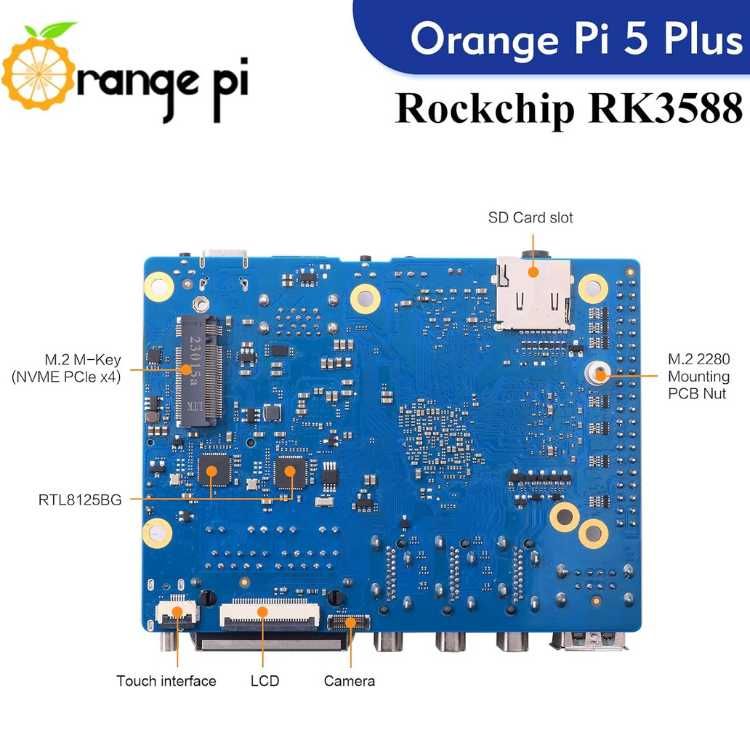 KIT COMPLET Orange PI 5 Plus 16GB cu 256GB eMMC