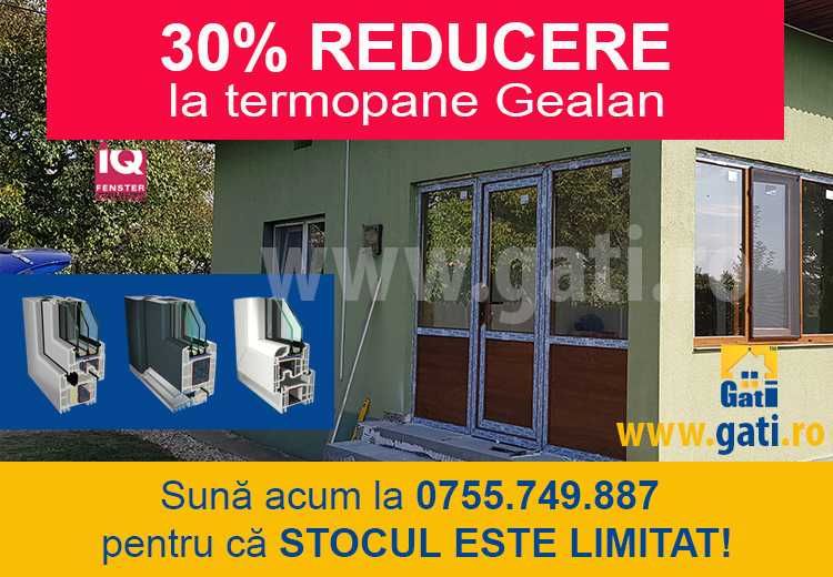 Tâmplarie PVC GEALAN cu Geam termopan 30% REDUCERE în Titu