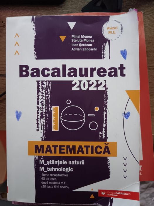 Carte teste bac  matematica