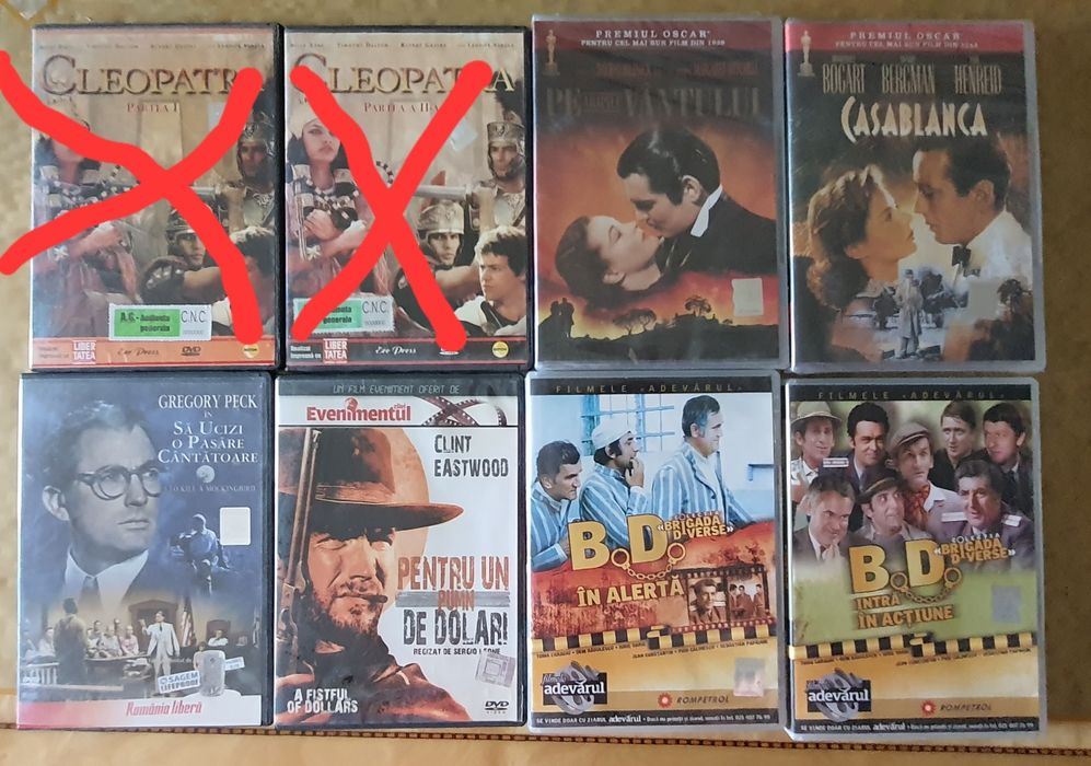 Dvd Pe aripile vantului, Casablanca, BD etc