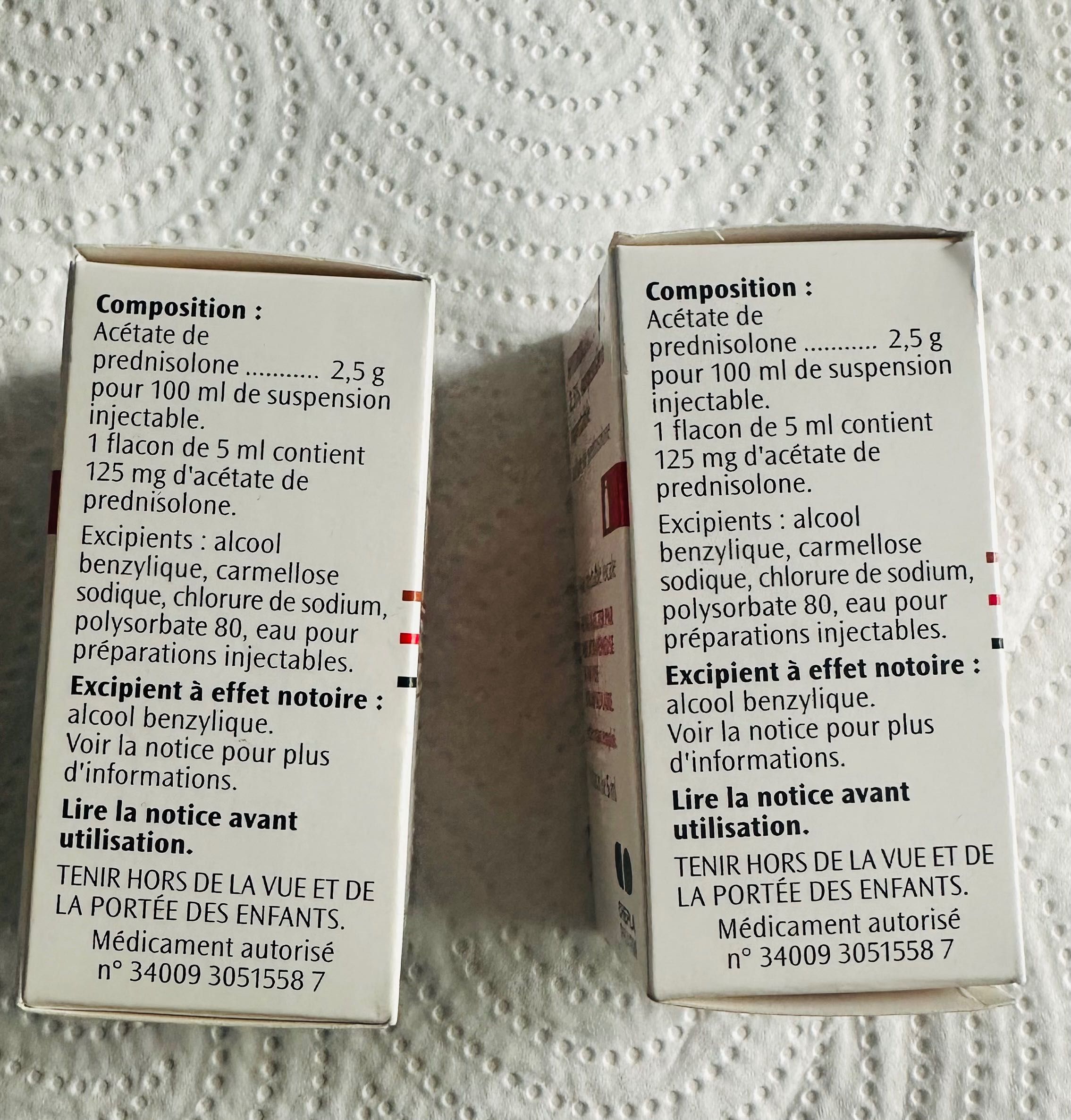 Infiltrație Coloanǎ Franța HYDROCORTANCYL 2,5%, suspension injectabil