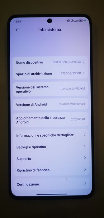 Xiaomi Redmi Note 13 Pro 5G RAM 12gb 256 памет