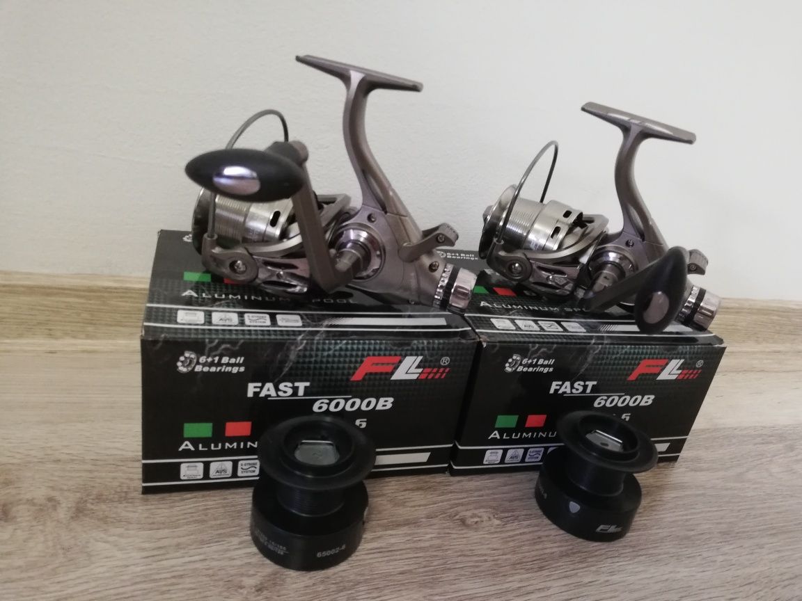 Set 2 Mulinete FL FAST 6000B 6+1 cu Baitrunner