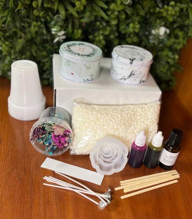 Комплект за направа на свещи “Цветен букет “