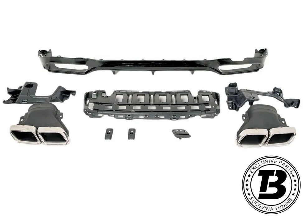 Difuzor Bara Spate cu Ornamente compatibil cu Mercedes E Class W213 E63 Design