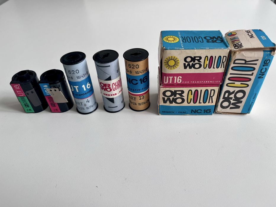 Немецкая фотопленка, 135 и 120/620, Оrwo Chrom UT18, Orwo Color NC16