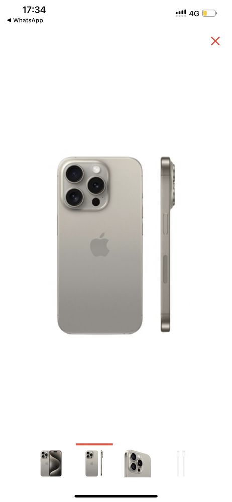Смартфон Apple iPhone 15 Pro Max 512Gb серый