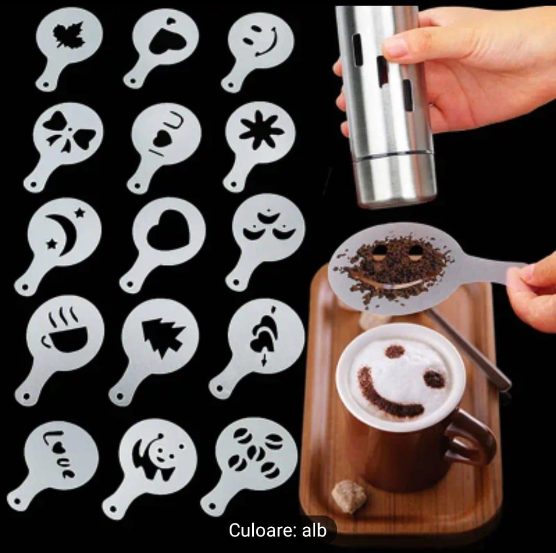 Forme decorative cafea 16buc barista capucino latte