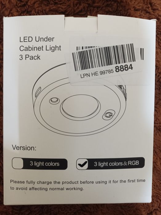 Spot RGB reancarcabila cu telecomanda