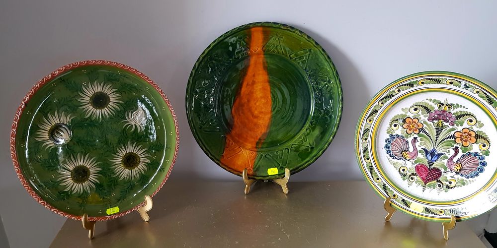 Farfurie/Platou vechi din ceramică italiană glazurata