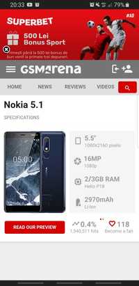 Nokia 5.1 impecabil