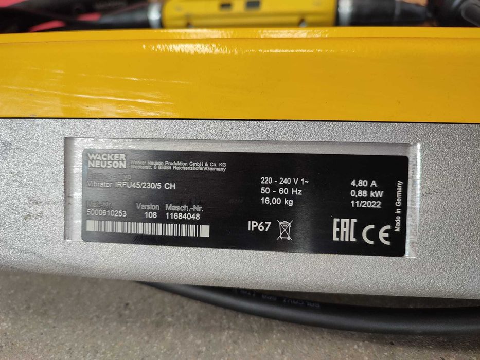 Vibrator beton intern Wacker Neuson IRFU
