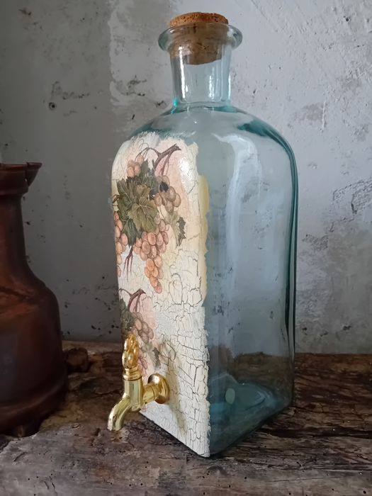 Sticlă cu robinet, 2l ,hand made