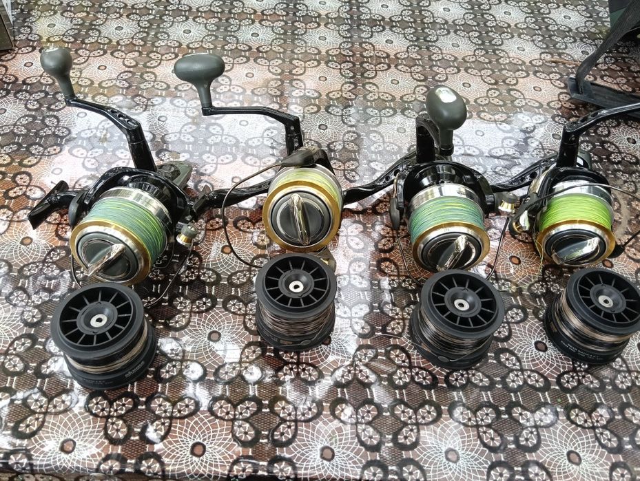 Accesorii pescuit: mulinete, lansete, senzori, rodpod, cort, sac dormi